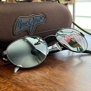 Maui Jim MJ727-01M Upcountry Sunglasses 53/19 140 /KAC435🕶️ Made in Italy